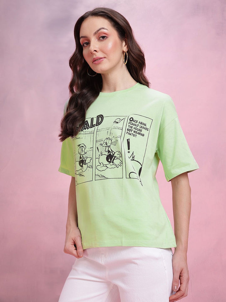 DressBerry Donald Duck Print Relaxed Pure Cotton T-shirt