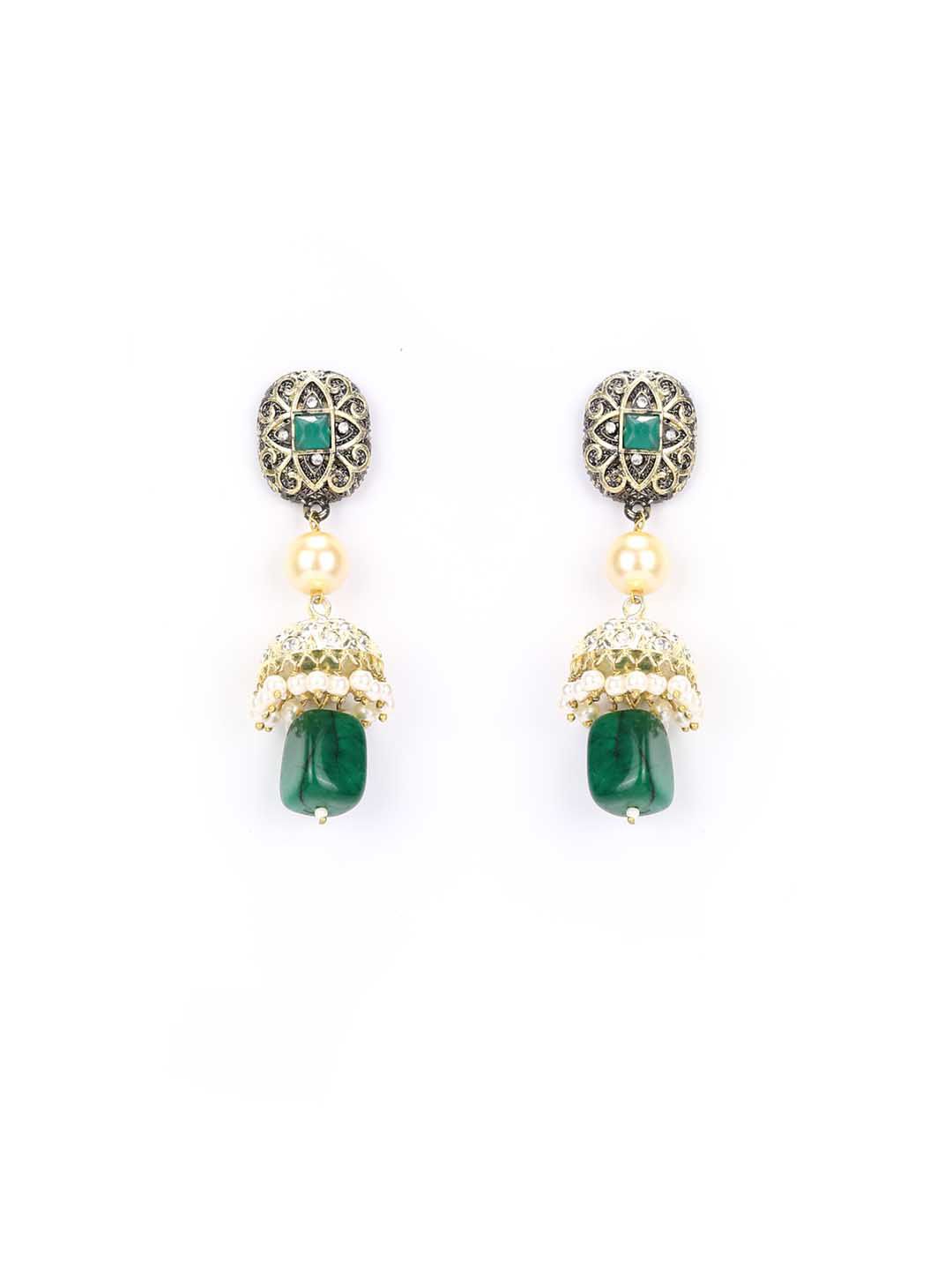 Kundan-berlapis Emas Priyaasi yang berlapis-lapis Kundan & bertudung