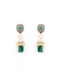 Priyaasi Gold-Plated Kundan-Studded & Pearl-Beaded Tripal-Stranded Handcrafted Jewellery Set