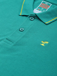 The Indian Garage Co Men Solid Polo Collar T-shirt