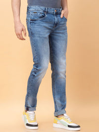 Being Human Men Slim Fit Mid-Rise Heavy Fade Stretchable Jeans