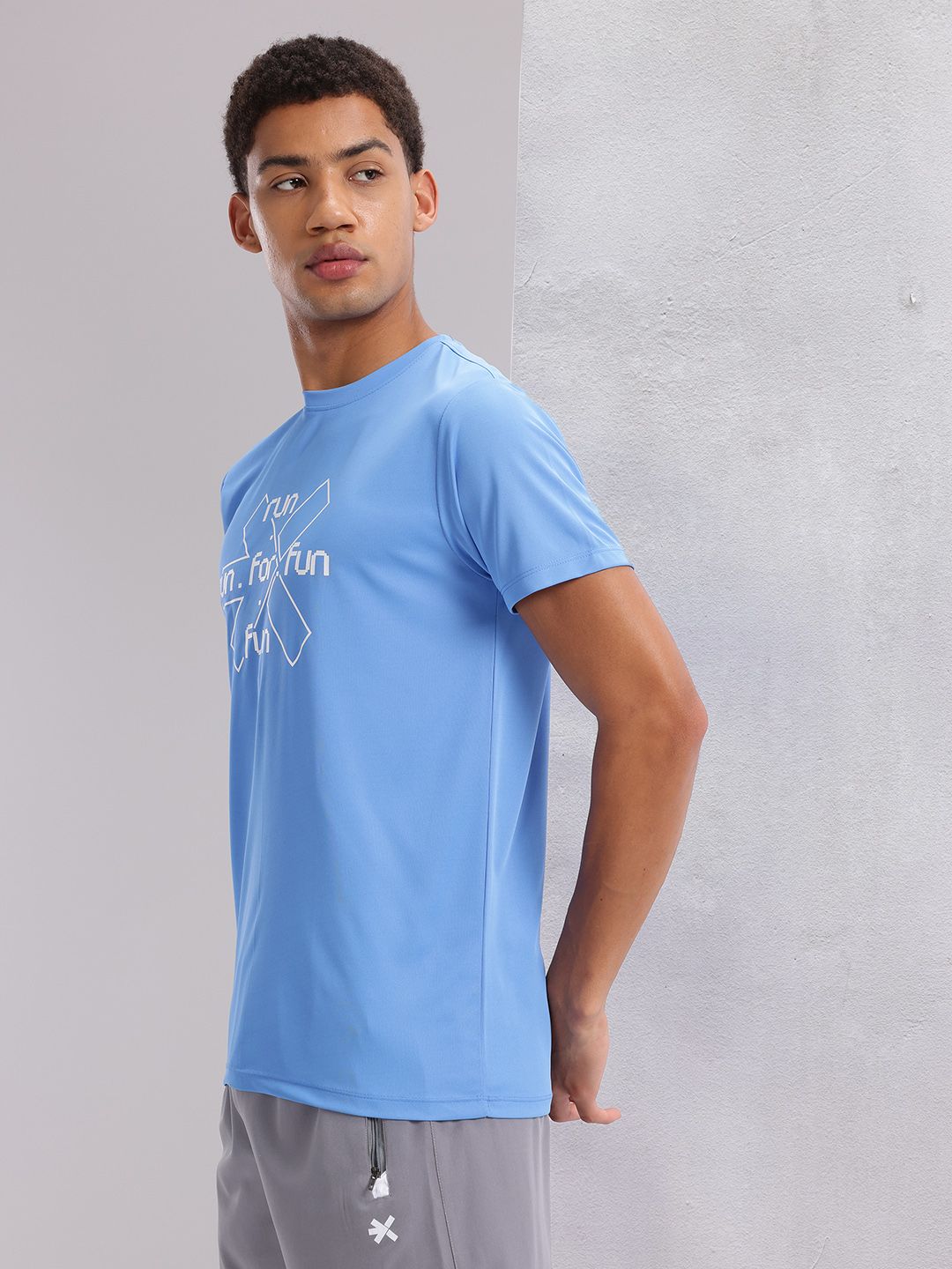 HRX by Hrithik Roshan Brand Logo Print Rapid-Dry Running T-shirt