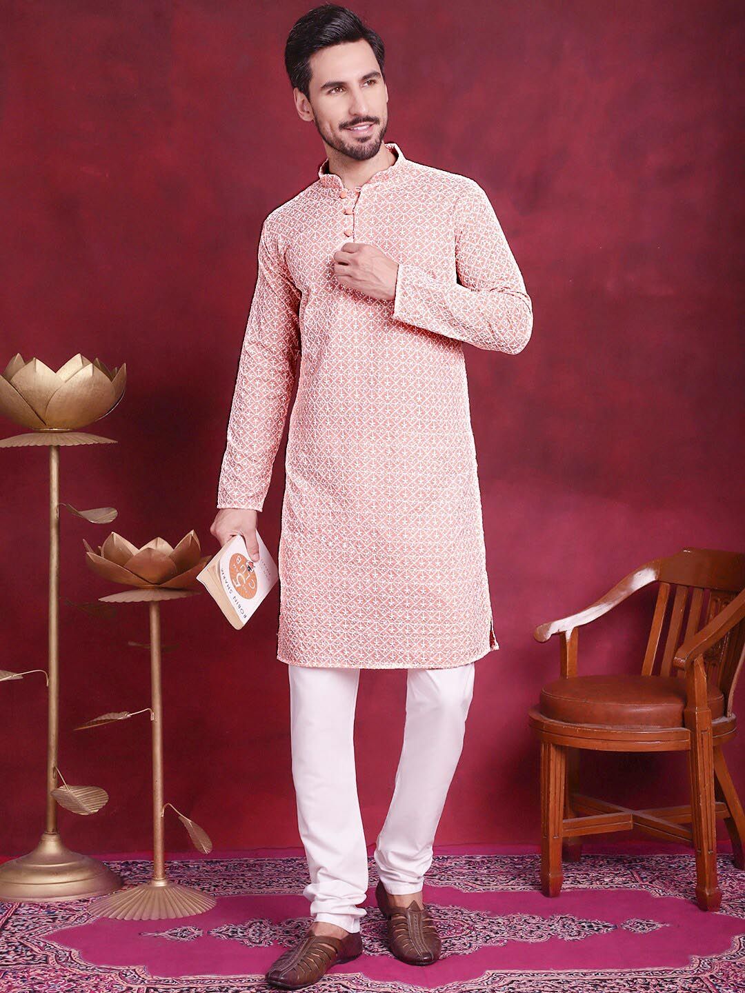 Jompers Floral Embroidered Kurta