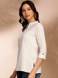 Anouk V-Neck Pure Cotton Short Kurti