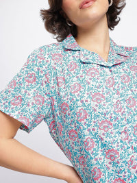 DressBerry Garden Vibes Floral Print Shirt