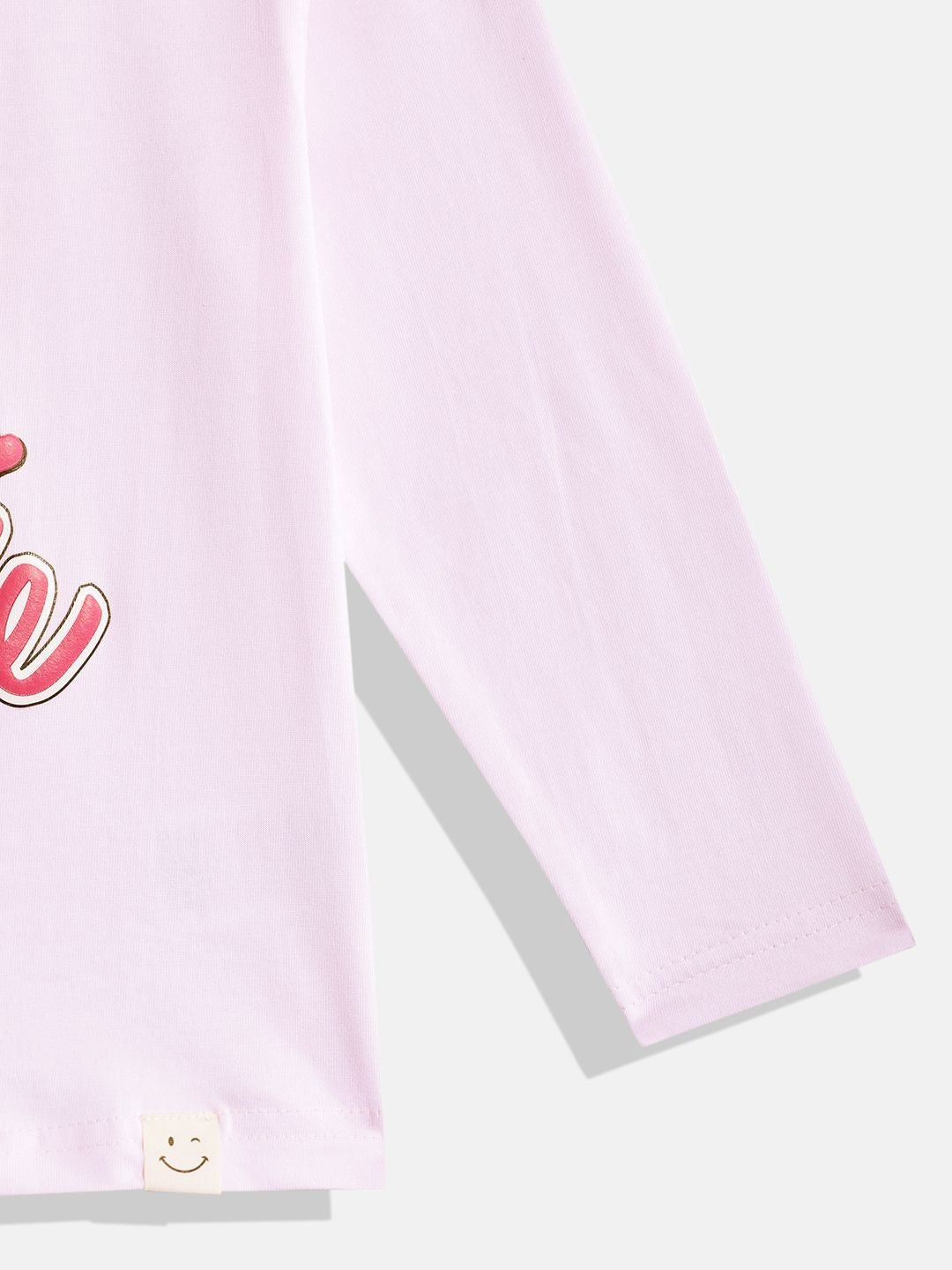 Happy Faces Girls Barbie Printed Pure Cotton T-shirt