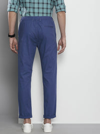 The Indian Garage Co Men Blue Slim Fit Trousers