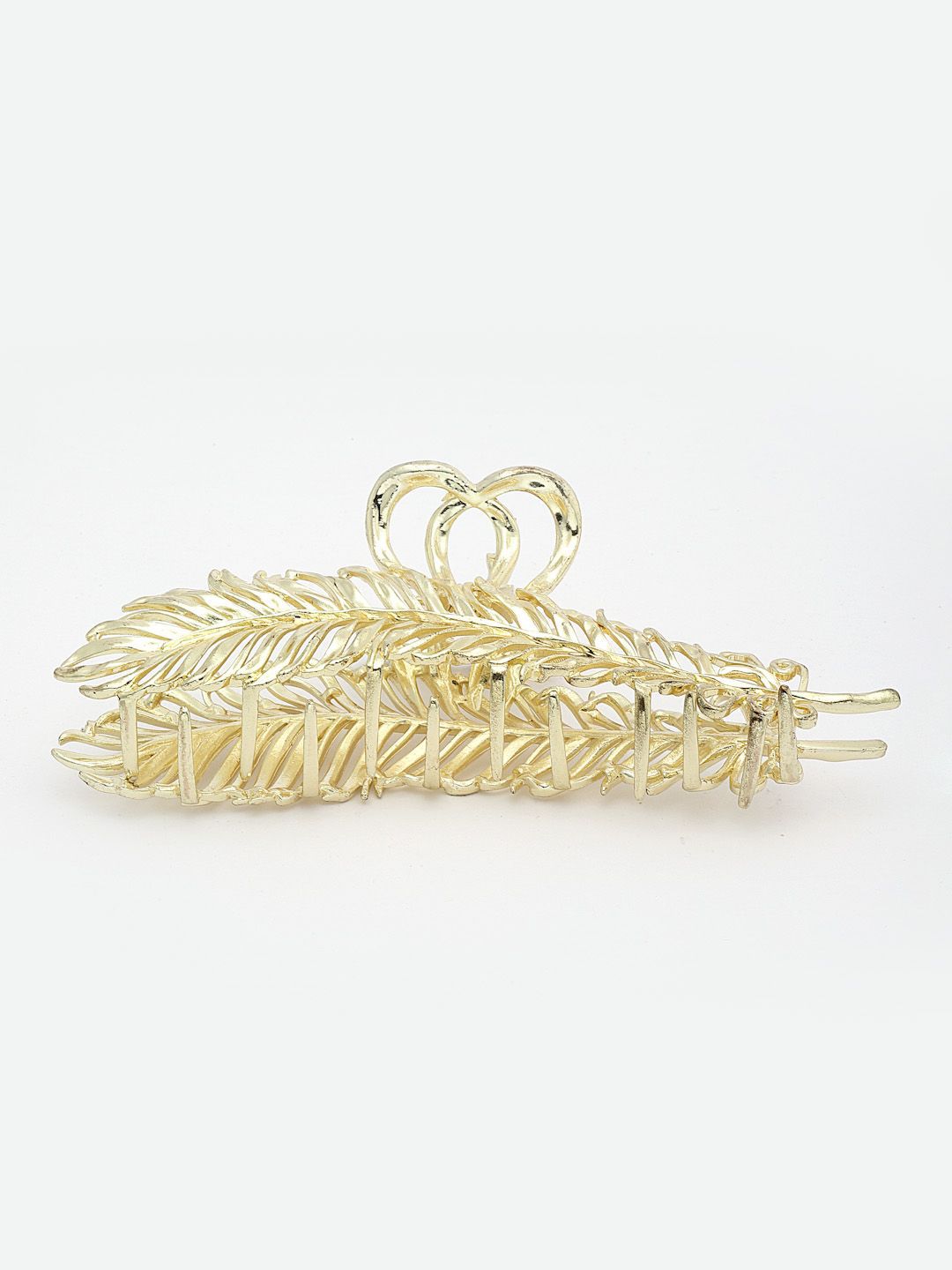 PANASH 18KT Gold Plated Stainless Steel Tarnish-Free Waterproof Embellished Claw Clip