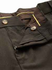 Raymond Men Textured Slim Fit Formal Trousers