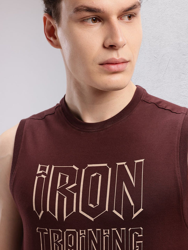 HRX by Hrithik Roshan Men Typography Printed Training T-shirt