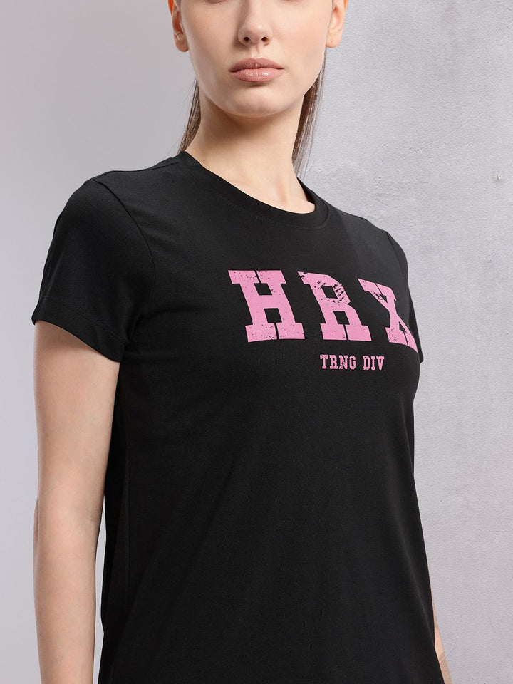 HRX by Hrithik Roshan Typography Print Training T-shirt