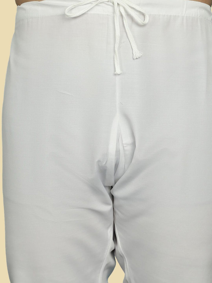 SOJANYA Rekaan Tenunan Kolar Kurta Lurus Dengan Pijama