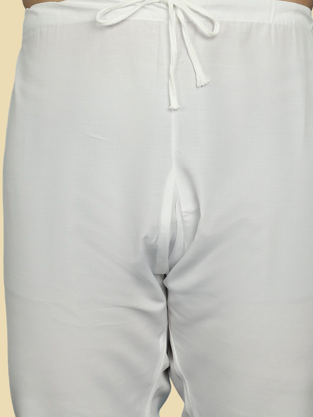 SOJANYA Rekaan Tenunan Kolar Kurta Lurus Dengan Pijama