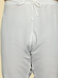SOJANYA Rekaan Tenunan Kolar Kurta Lurus Dengan Pijama