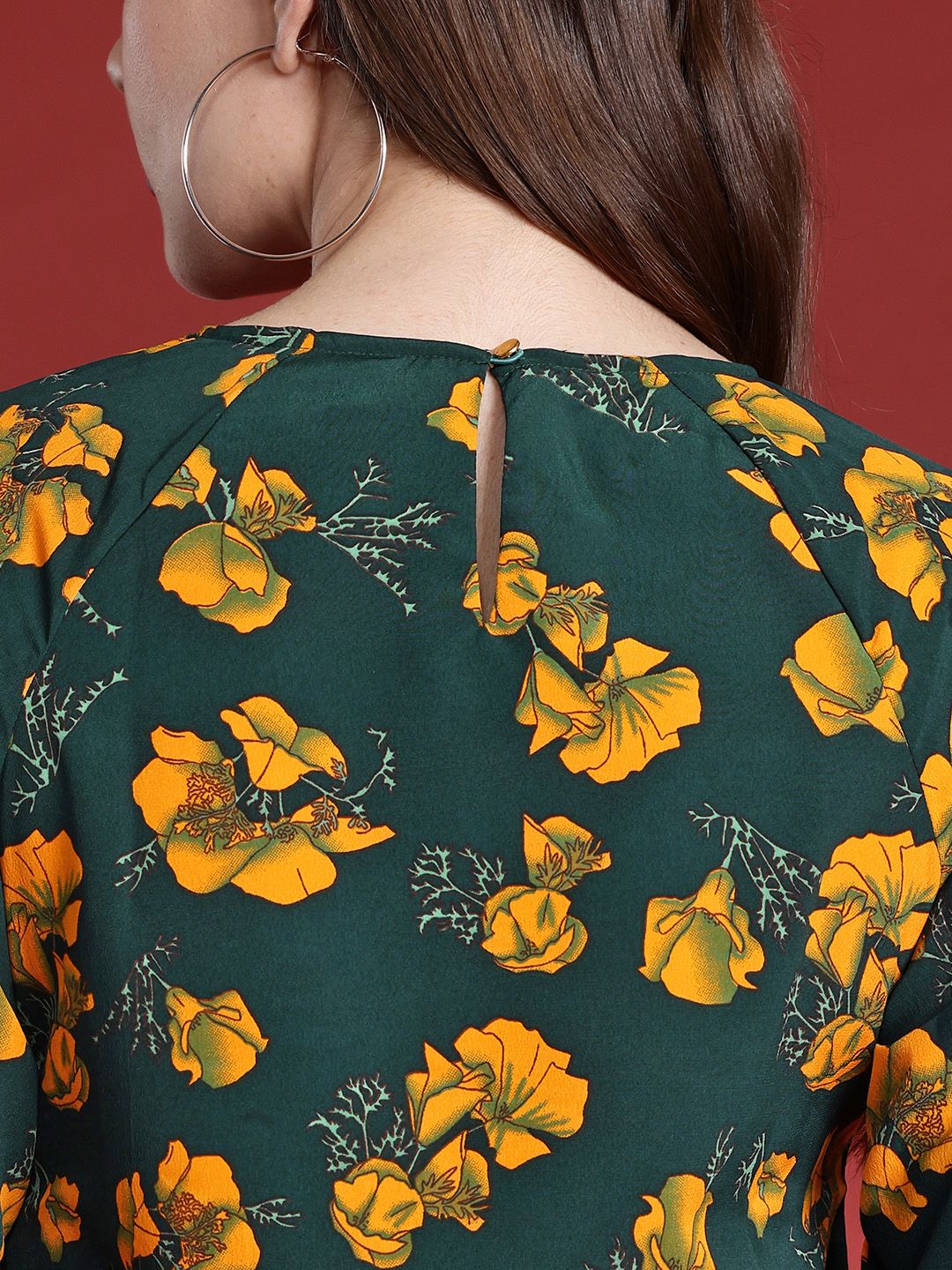 all about you Floral Print Puff Sleeve Top