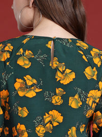 all about you Floral Print Puff Sleeve Top