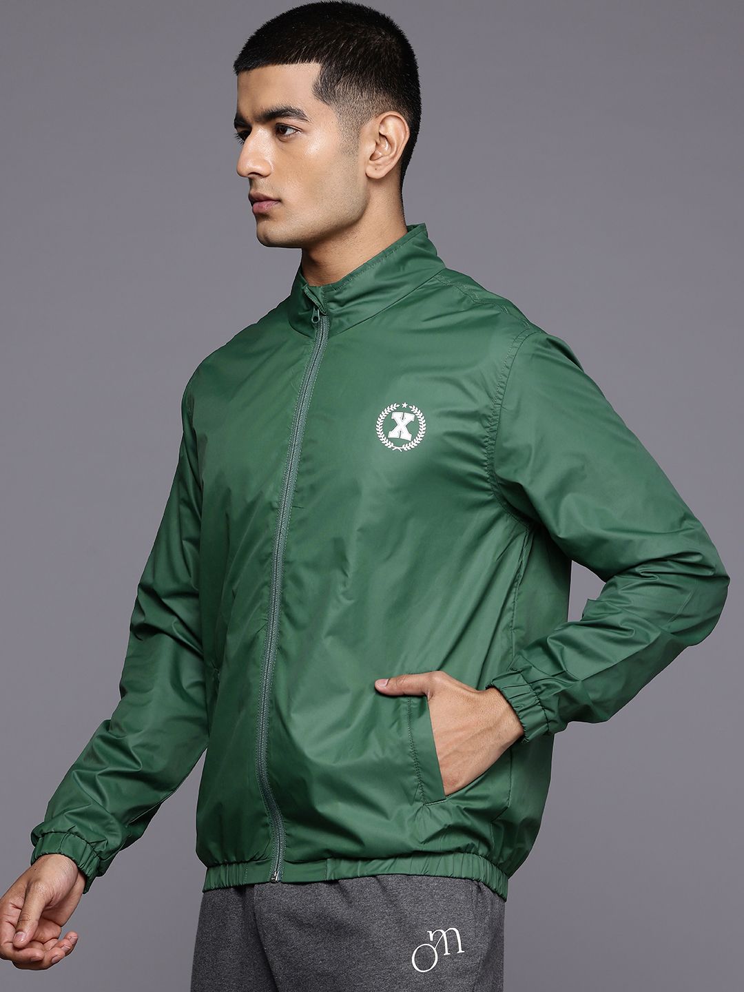 HRX by Hrithik Roshan Back Print Lifestyle Bomber Jacket