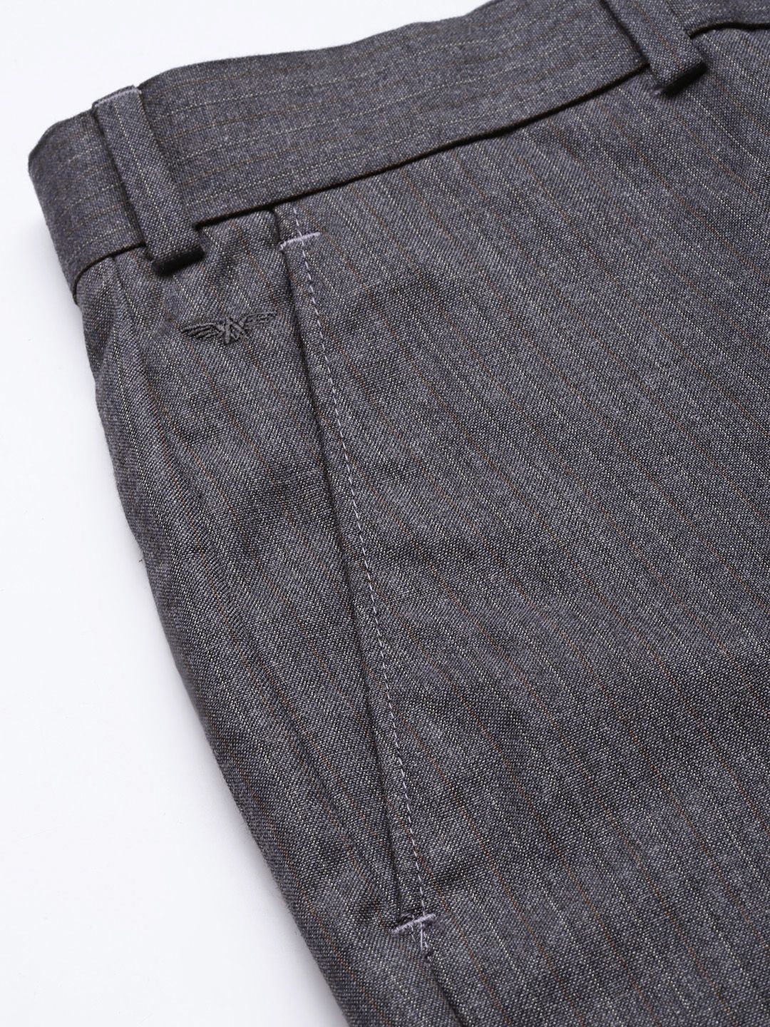 Park Avenue Men Striped Formal Trousers