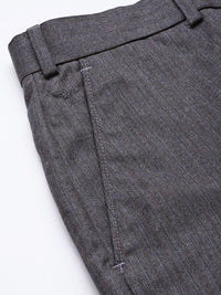 Park Avenue Men Striped Formal Trousers