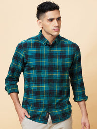 Being Human Men Slim Fit Tartan Checks Opaque Checked Casual Shirt