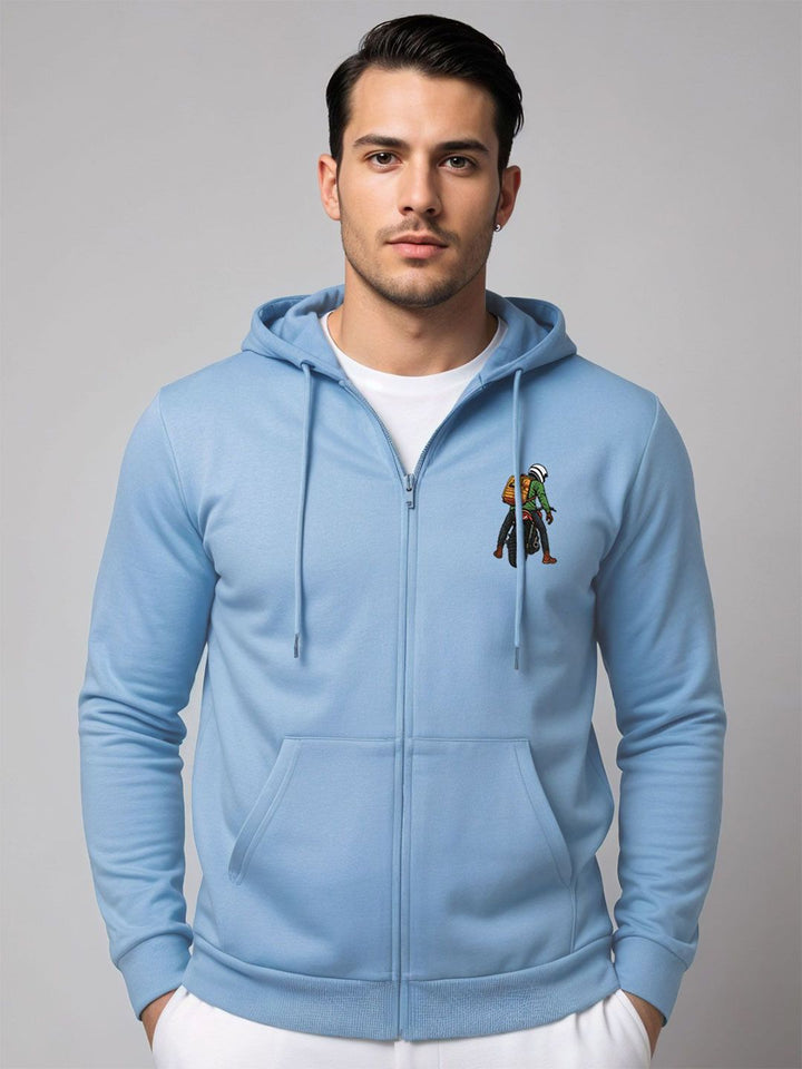 ADRO Men Printed Hooded Sweatshirt