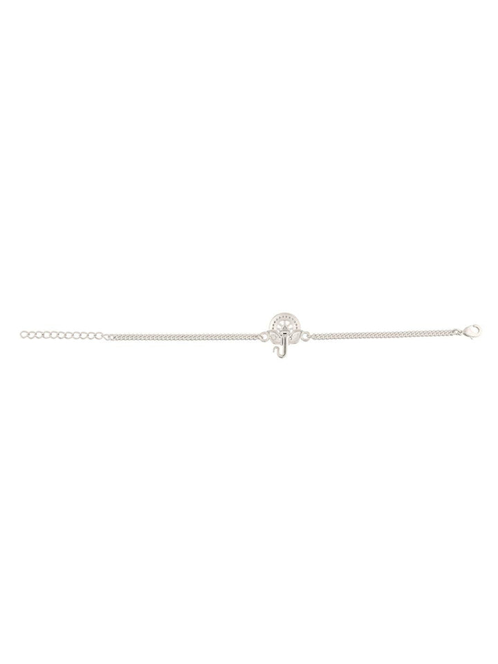 Voylla Silver-Toned Bracelet Style Rakhi