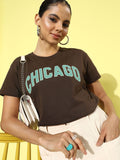 DILLINGER Women Typography Printed Boxy T-shirt