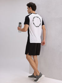HRX by Hrithik Roshan Printed Colourblocked Perforated Rapid-Dry Running T-shirt