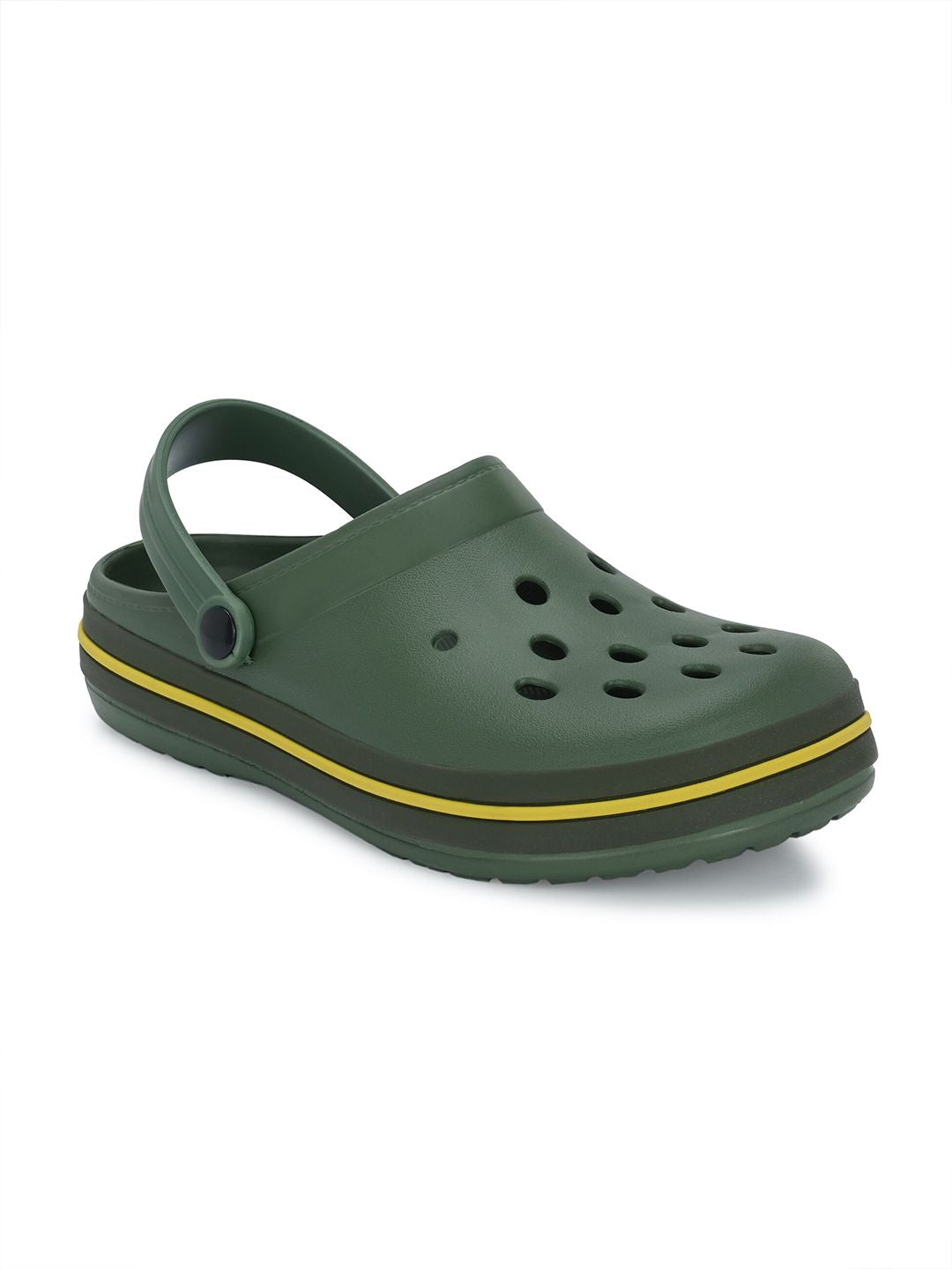 HRX by Hrithik Roshan Men Olive Green Rubber Clogs