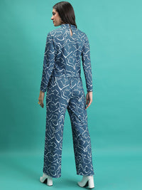 Tokyo Talkies Printed Top With Straight Leg Trousers
