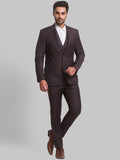 Park Avenue Men Checked Super Slim-Fit Single-Breasted 3-Piece Suits