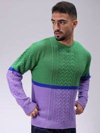 The Indian Garage Co Men Self Design Pullover