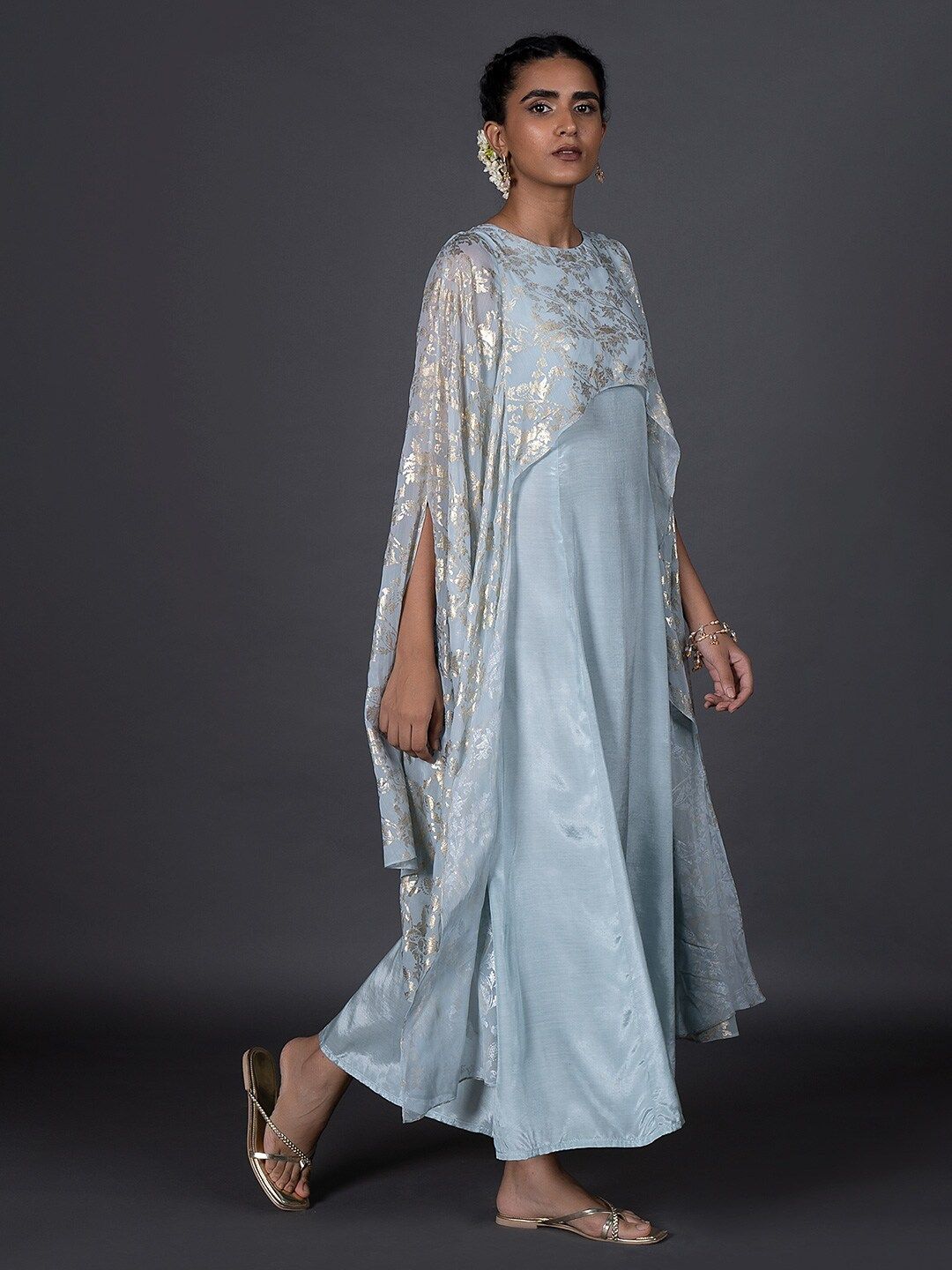 W Blue Ethnic Maxi Maxi Ethnic Dress