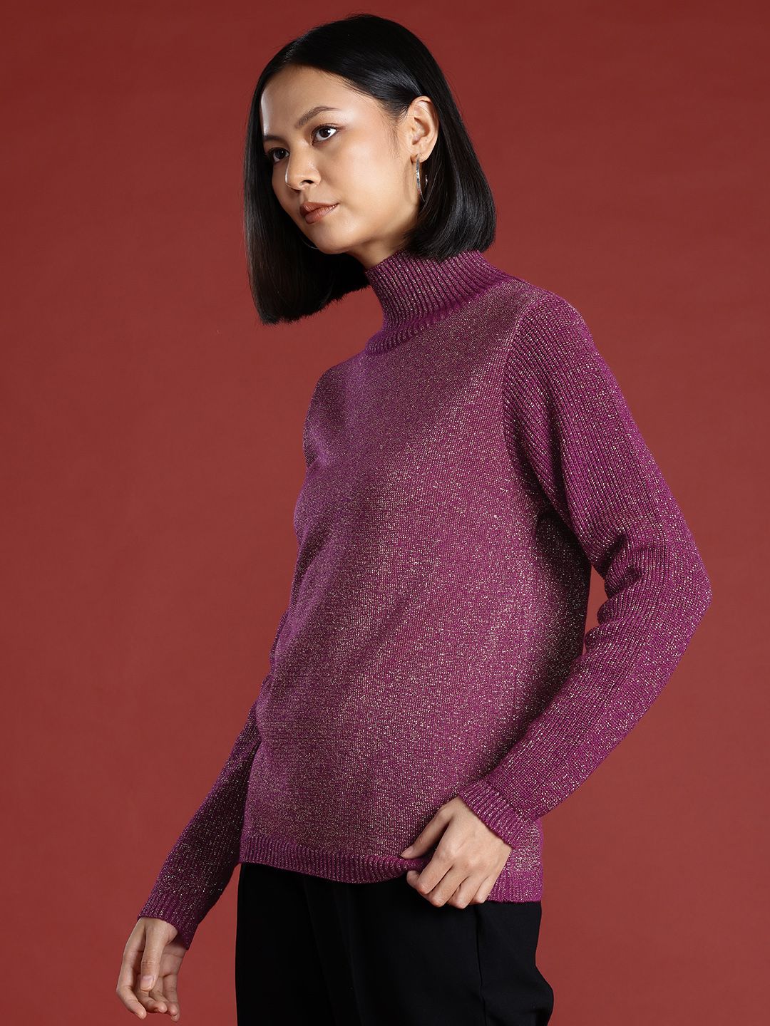 all about you Shimmer Detail Pullover