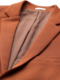 Park Avenue Self Design Super Slim Fit Single-Breasted Formal Blazer