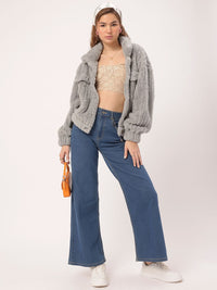 DressBerry Snug Chic Faux-Fur Jacket