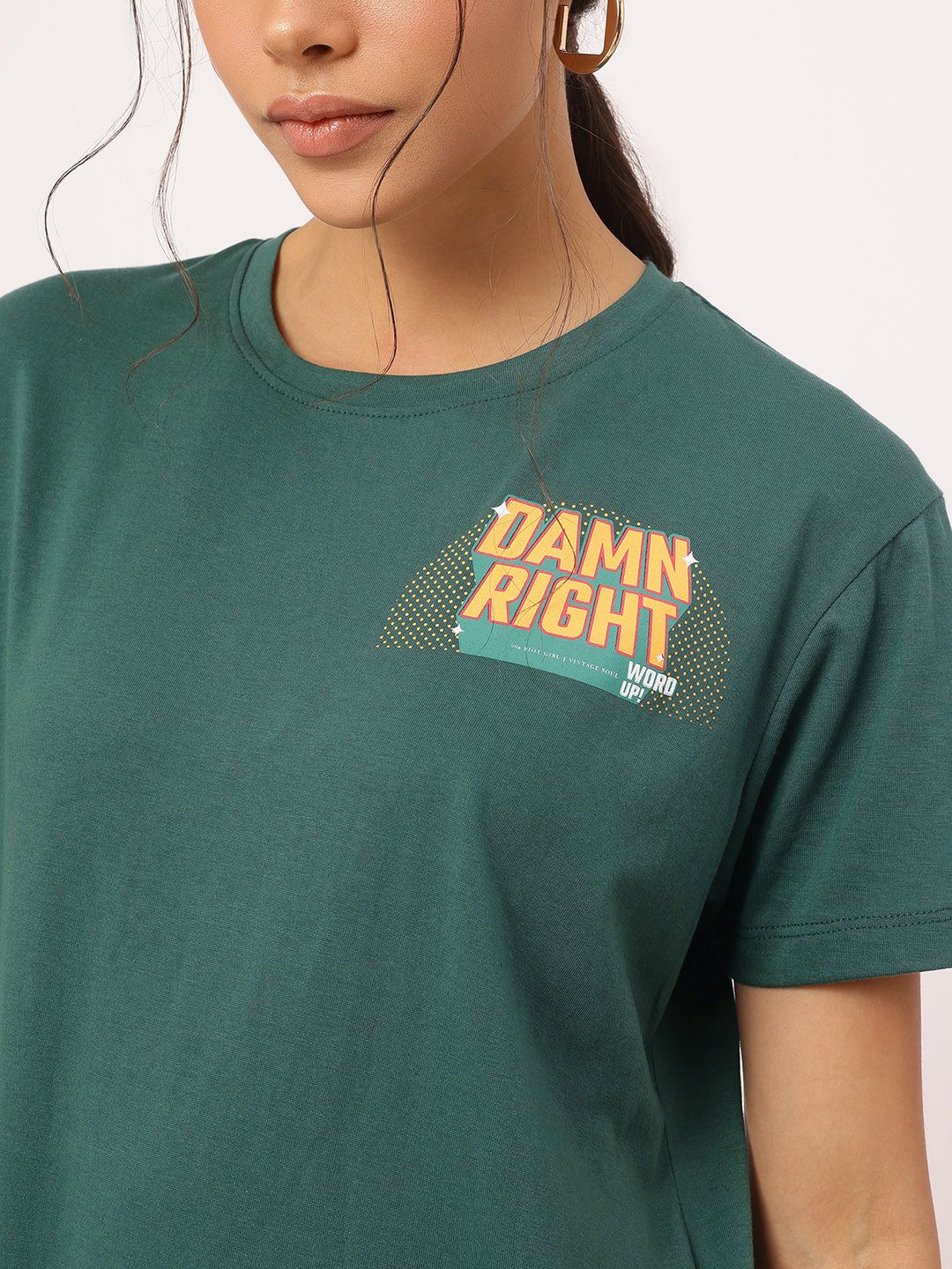 DressBerry Easy Edge Printed Relaxed T-Shirt