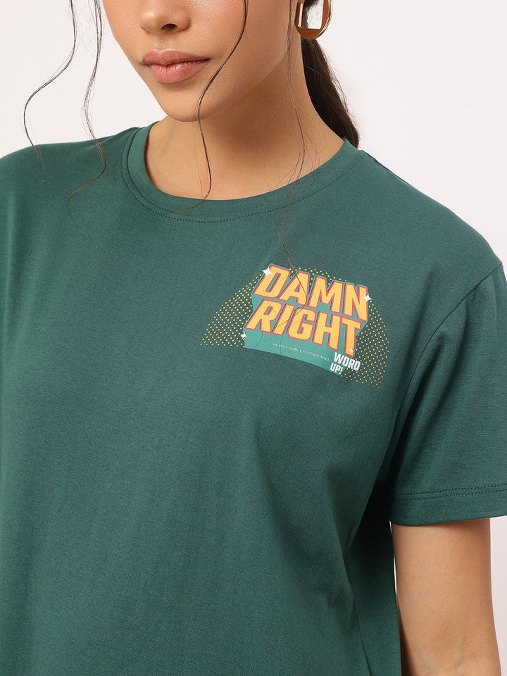 DressBerry Easy Edge Printed Relaxed T-Shirt
