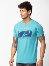 SPYKAR Men Typography Printed Slim Fit T-shirt