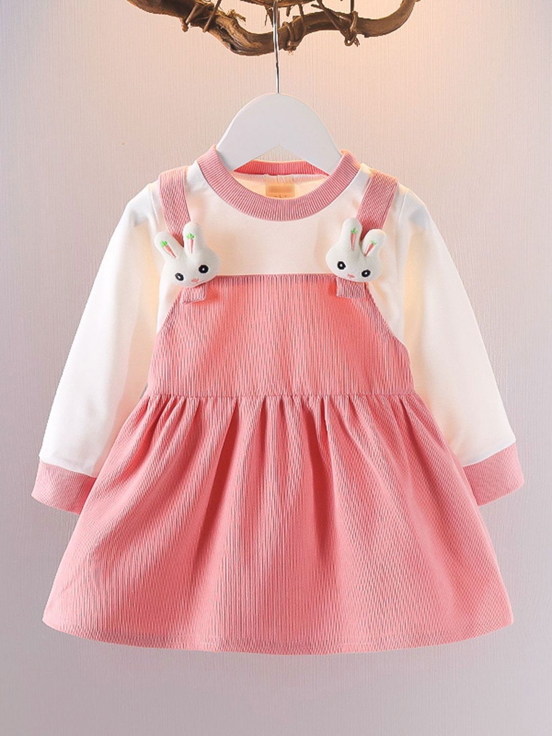 YK Striped Peplum Dress