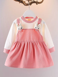 YK Striped Peplum Dress