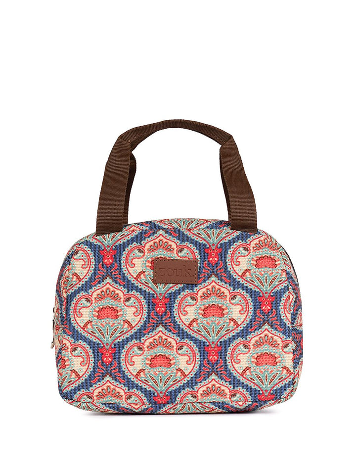 ZOUK Women Printed Insulated Lunch Bag