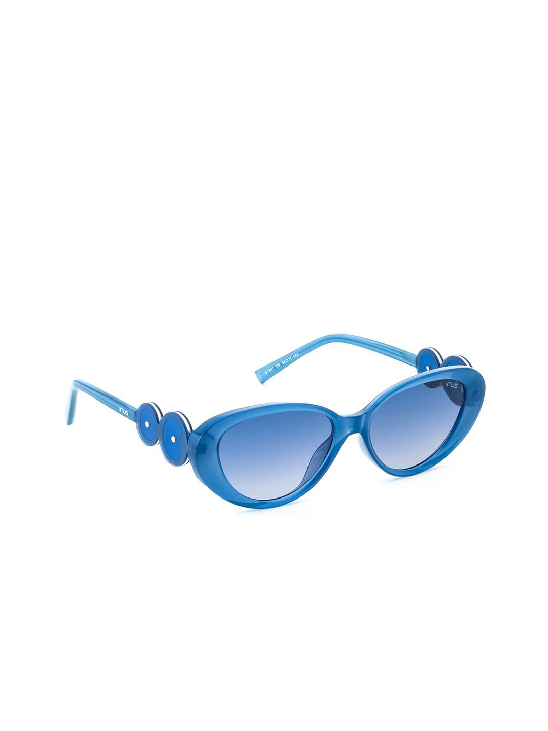 IRUS by IDEE Women Oval Sunglasses with UV Protected Lens IRS1347C5SG