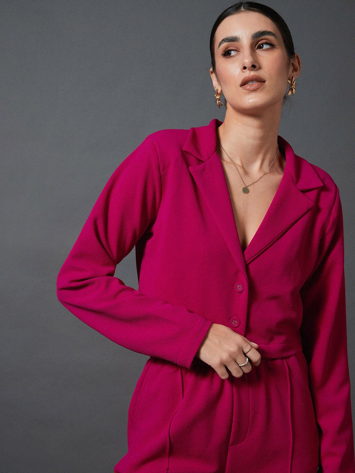 SASSAFRAS worklyf Crop Blazer With Palazzos