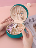 Cortina Teal Zipper Portable Jewellery Storage Organiser