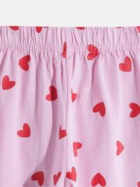 Moms Love Kids Girls Printed Pure Cotton Clothing Set