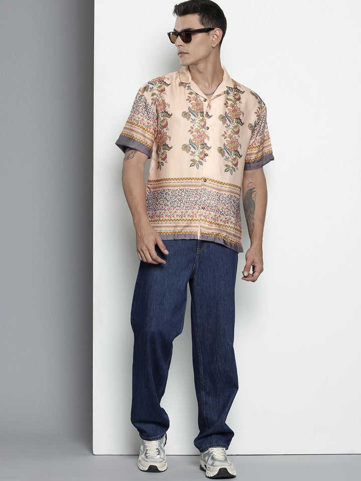 The Indian Garage Co. Opaque Floral Printed Casual Shirt