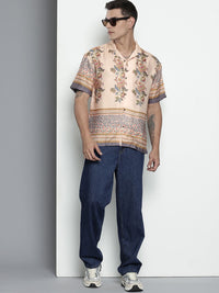The Indian Garage Co. Opaque Floral Printed Casual Shirt