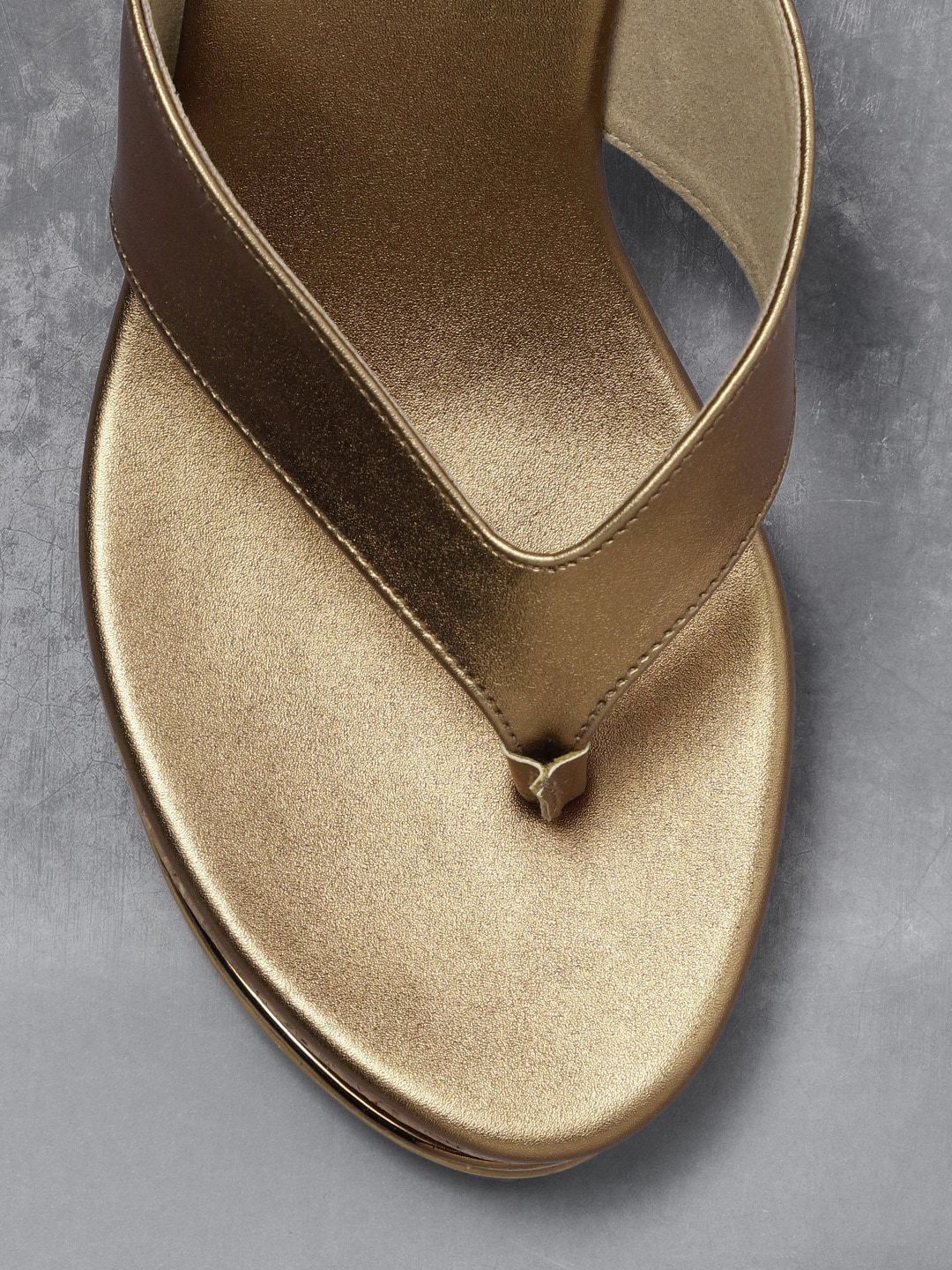 Anouk Women Copper-Toned Solid Wedges