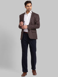 Park Avenue Men Checked Single Breasted Blazers